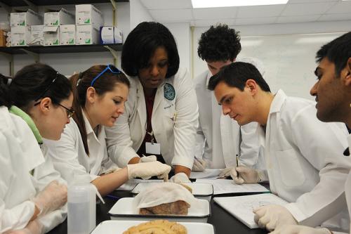 Student lab with teacher