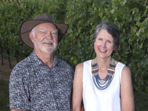 Earl Jones, MD (M *65) and his wife Hilda are the co-founders of Abacela Winery